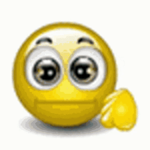 Smiley face putting on sunglasses